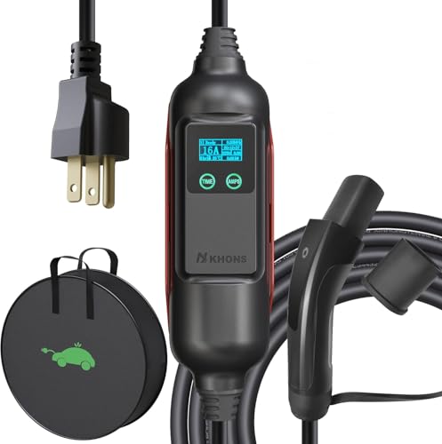Youwoauto Level 1 EV Charger for Tesla 110V 16 Amp with NEMA 5-15 Plug Mobile EV Charger for Tesla, Electric Car Charger Home Portable Wall Charger Compatible with All Tesla ModelY/3/S/X by Youwoauto - Used condition - US$73.93