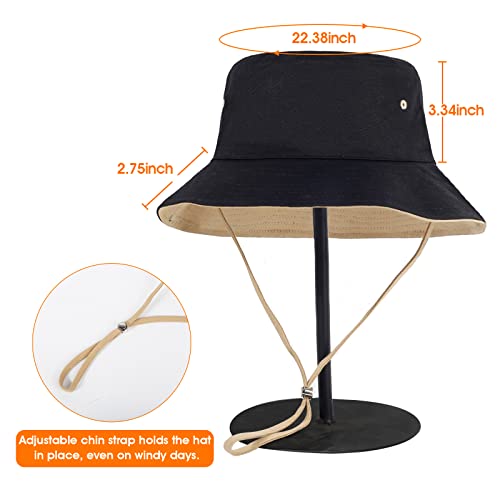 Hh Hofnen Bucket Hats For Women Mens Summer Beach Sun Hat With Strings Fisherman Hats Packable Beach Hat For Travel #TOP4