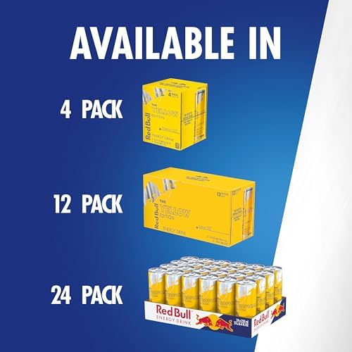 Red Bull Energy Drink, Tropical, Yellow Edition, 8.4 Fl Oz (24 Count) — view 7