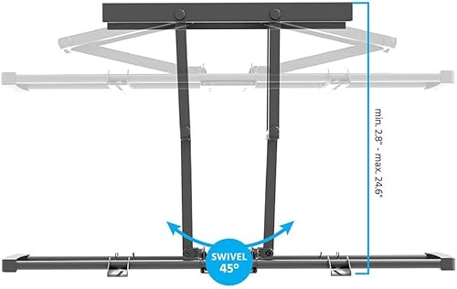 Miniatura 6 de Monoprice grampa de fijación para colgar en pared Movimiento completo Negro