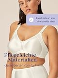 Naturana® Minimizer Bra - Wireless [Cup B-G] | Maximum Support with Cut Design & Wide Straps | Elegant Minimizer Bra for a Visually Smaller Cup Size 36 Champagne DD - Image 5