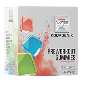 Kodagenix Pre Workout Gummies 300mg Caffeine