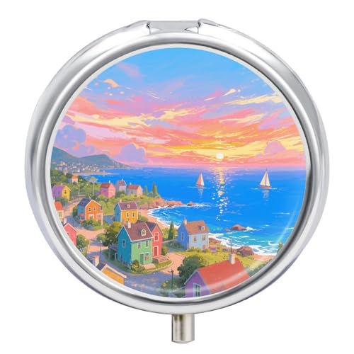 Seaside Town �s���{�b�N�X 3�R���p�[�g�����g �g���x���s���I�[�K�i�C�U�[ �|�[�^�u�����E���h���f�B�V���P�[�X �~���[�f�U�C�� �r�^�~�� �W���G���[ �K���i ��v�ȃ|�P�b�g�s���{�b�N�X ���z�A�L�����v�p