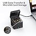 AKASO 3 x 1050mAh Rechargeable Action Camera Battery with 3-Channel Charger Compatible EK7000/Brave 4/EK7000 Pro Data Transfer with Micro SD Storage Slots