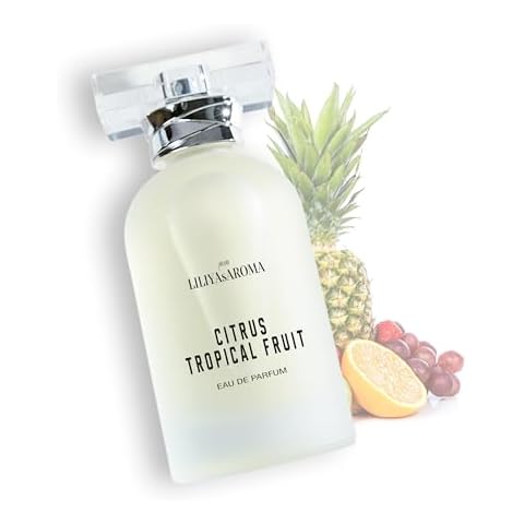 Liliya's Aroma Citrus - Tropical Fruit Eau De Parfum | Fresh Citrus Scent with Banana & Pineapple Undertones | Vegan, Long Lasting, Unisex Perfume | 3.4 Fl Oz Cover