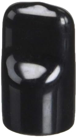 Caplugs VFC-590-8 VFC Series Vinyl Cap with Flat Pull-Tab, 60 Pack, Black Plastic Caps, 0.590" W x 0.500" L Protective Closures, Masking, Painting, Plating, Powder Coating, Easy Removal 99390469
