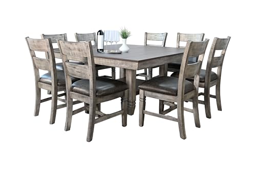 Sunny Designs Wendy Square Dining Set with Storage Shelf