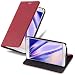 Produktbild Cadorabo Hülle für Samsung Galaxy Note 4 in Apfel ROT - Handyhülle mit Magnetverschluss, Standfunktion und Kartenfach - Case Cover Schutzhülle Etui Tasche Book Klapp Style