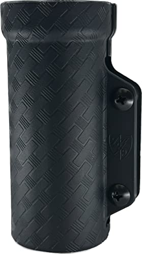 Zero9 Holsters - Model 4029 Flashlight Case (Black Basketweave, Tek Lok)
