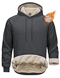 [Épais et chaud] - Ce sweat à capuche est doté d'un doublure épaisse en polaire Sherpa, qui vous garde exceptionnellement chaud et confortable par temps froid.