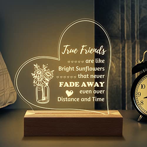 Welsky Friend Gifts For Women Men-Best Birthday Gifts For Friend Night Light With Spiriting Sayings Appreciation Friendship Retirement Promoted Birthday Gifts For Friend Famale #TOP4
