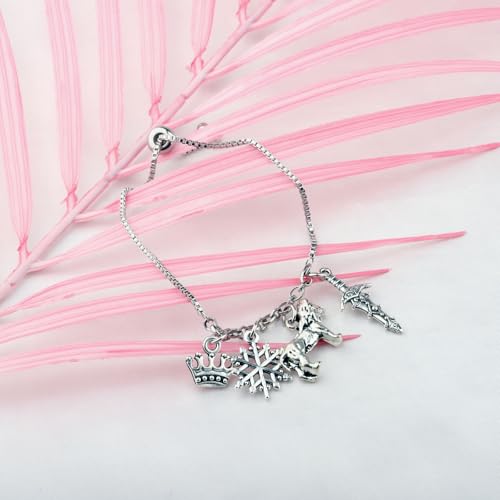 UJIMS Fantasy Novel Gift Fantasy Charm Bracelet King Queen Gifts Bookish Gift Literary Book Lover Gifts4
