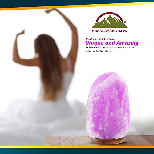 Himalayan Glow 900Ac Multi-Color Usb Salt Lamp #TOP4