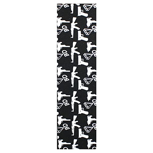 BLACK DIAMOND Skateboard GRIP TAPE 1 Sheet GUNS WEAPONS