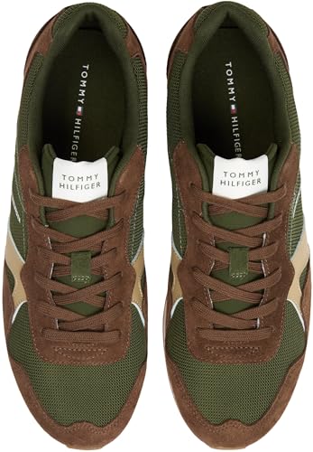 Tommy Hilfiger Runner Uomo Icon Mix Fm0Fm05679 Basso Top, Abete Artico Verde, 43 Eu - 6