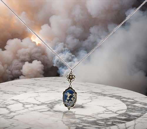 Yspace Lucky Clover Cameo Necklace Best Friend Heart Charms Jewelry 2 Chain Deluxe Gift2