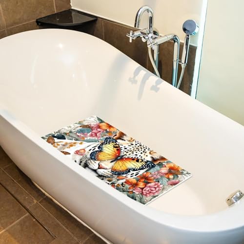 Tapis de bain antidérapant séchage rapide à ventouses pour douche