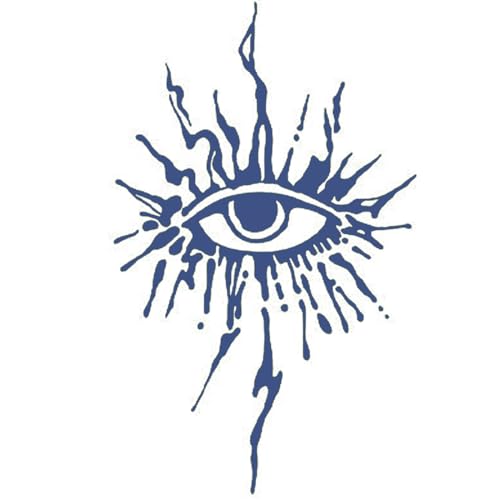 Nirbffo Large Lasting Evil Eye Waterproof Temporary Tattoo Men and