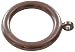 Produktbild Bulk Hardware BH03187 Plastik-Gardinenring mit festem Auge - Dunkelbraun (Packung à 8), Weiß, 28 mm, 8 Stück