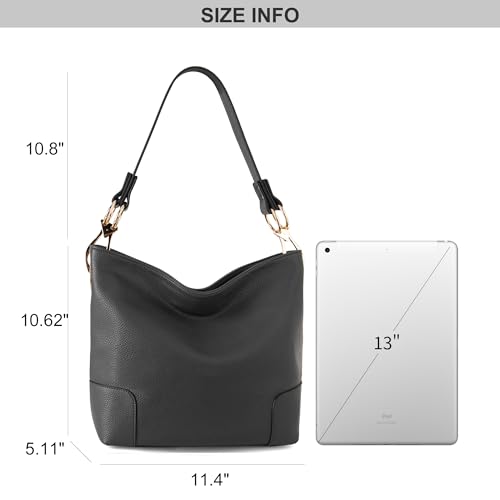 Montana West Hobo Bags for Women Purses and Handbags Ladies Bucket Shoulder Bags,MWC-128BGY by Montana West - Image 4