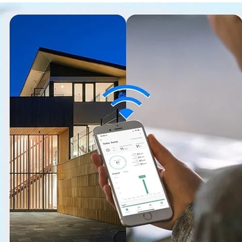 800W Micro Wechselrichter Solar Grid Tie mit AC Datenüberwachung Display IP67 mit WLAN App für 2 Solarmodule für Balkonkraftwerk, Wechselrichter Balkonkraftwerk 190-270V AC