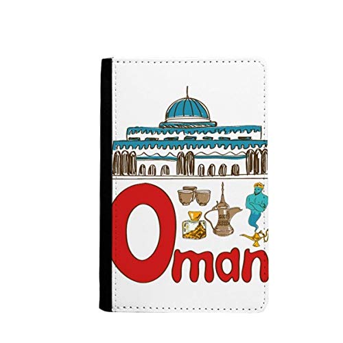 Étui portefeuille de voyage pour passeport Oman multicolore protection passeport