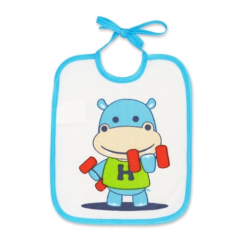 Miniatura 7 de Ti Tin Pack 7 Baberos Bebé Impermeables Con Rizo De Algodón Plastificado, Forro De Vinilo Y Cierre Con Cintas. Suaves, Absorbentes Y Fáciles De Lavar. Diseños Divertidos.