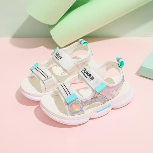 IWIHMIV Boys Girls Athletic Sandals Outdoor Breathable Open Toe Sports Sandals Comfortable Soft Sole Beach Shoes2