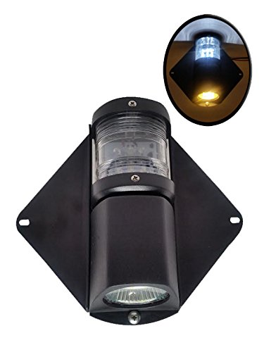 Pactrade Marine Waterproof Led Combo Masthead Deck Light For Sailboat Boats Up To 12M, G4 Type Bulb And Led Type #TOP1