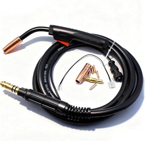 Image of 180A 15ft Mig Gun Replacement Lincoln Magnum 100L K530-6 Fits Lincoln PRO MIG 140 & PRO MIG 180 K2480-1 K2481-1 & SP-140T 180T,Easy-Core 140 180,Weld-Pak 125 125HD 140HD MIG Welding Gun