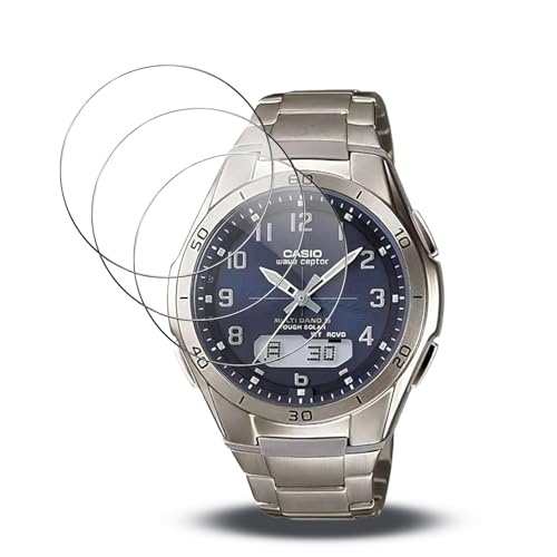 �y3���Z�b�g�zFor CASIO WVA-M640TD-2AJF �t�B���� �����K���X�t���ی�t�B�����yCelesaiq�z�d�x9H �����x�^�b�` ��U�h�~ �Ռ��z�� �������� �w��h�~ �����z�� �C�A�[�� �\��t���ȒP