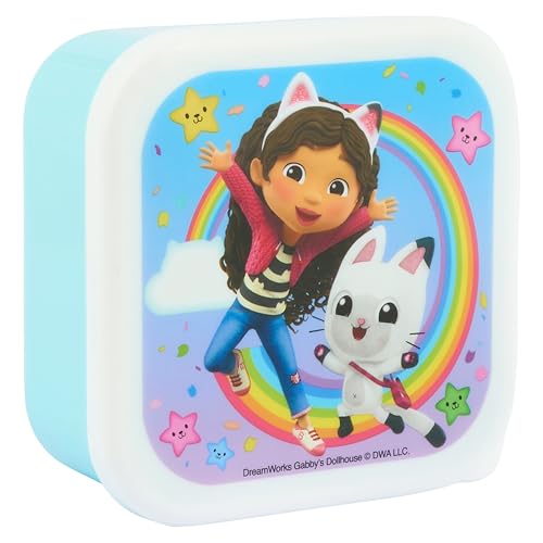 DreamWorks GABBY'S Dollhouse Gabby's Rainbow Lunch Boxes, Polypropylene, Purple