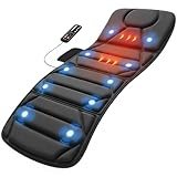 CooCoCo Full Body Massage Mat with Heat, Back Massager for Sofa, Bed, Birthday Gifts for Mom Dad Women Men, 10 Motors Vibrating Massaging Mattress, Massage Pad, Back Massage for Husband Wife