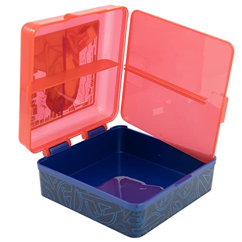 Stor Marvel Avengers 3 Compartment Square Kids Lunch Box, Rot / Blau - Image 4