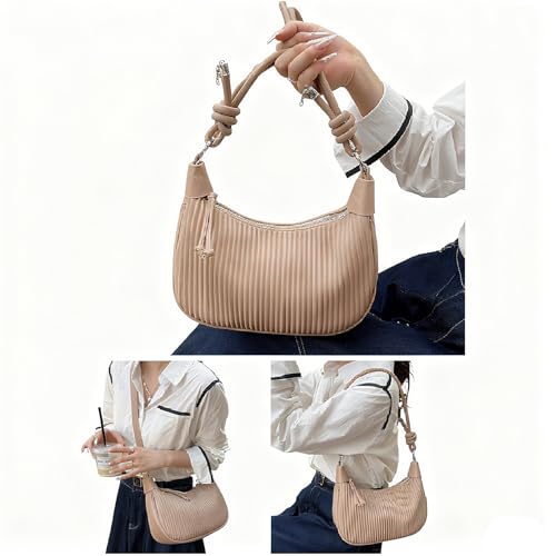 Bolso Hobo para Mujer de Cuero Vegano estilo Retro miniatura 2