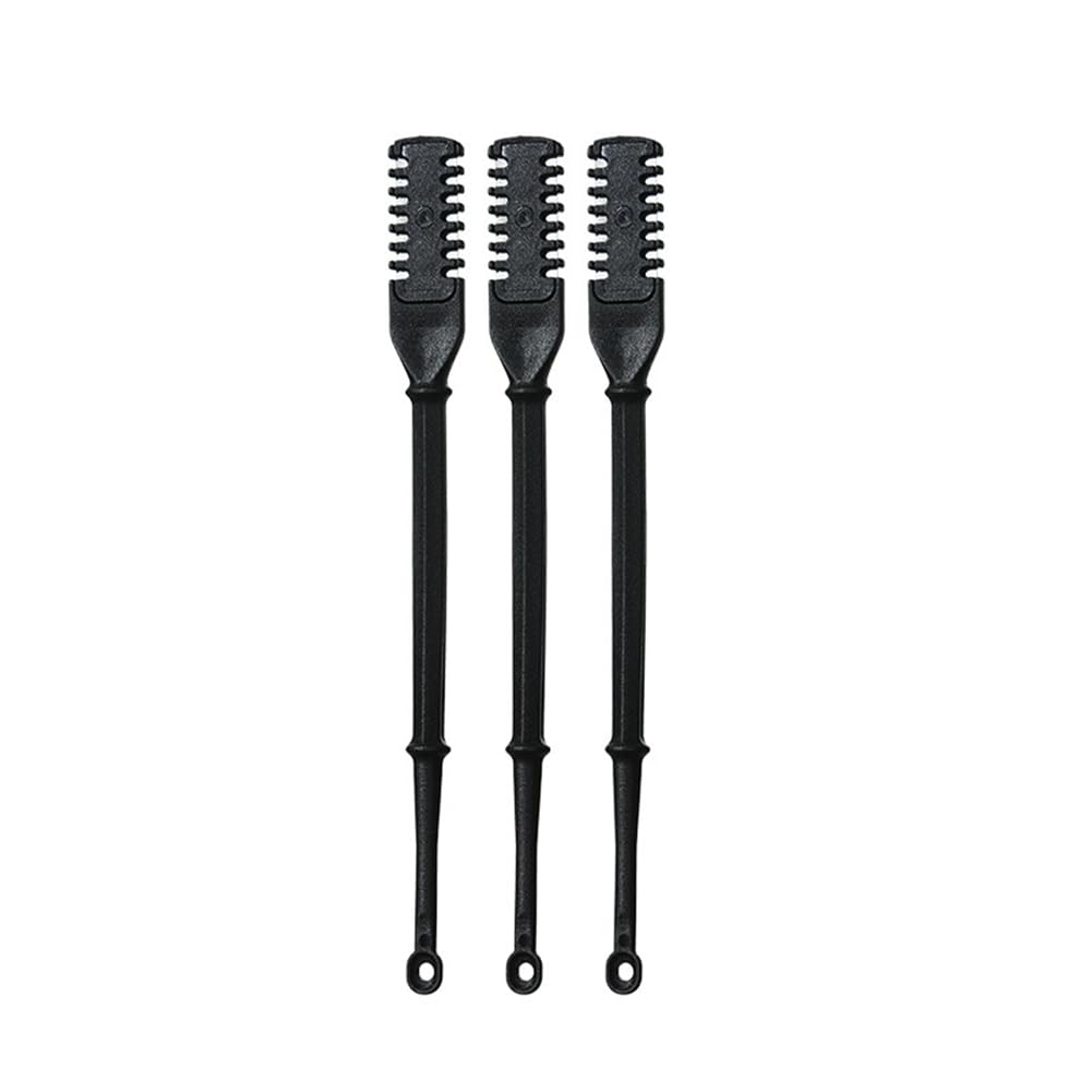 3PCS 2 in1 Nose Hair Knife 360 Degree Rotation Shaving with Double Sided Comb Nostril Cleaner Facial Hair