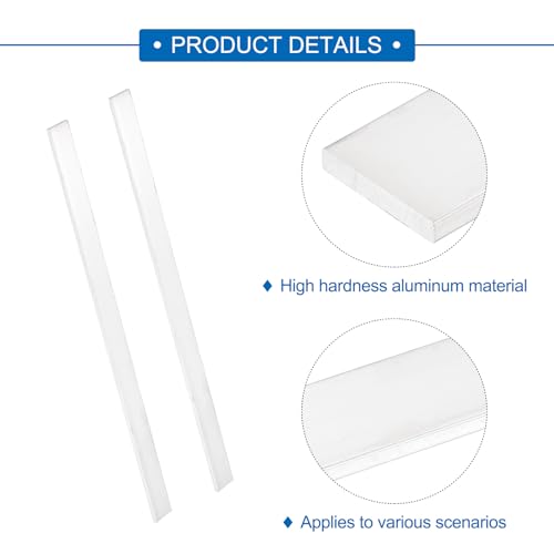 Image of MECCANIXITY 6 Pcs Square Aluminum Flat Bar, 1 /8 inch (3mm) Thick x 23 /32 inch (18mm) Width x 12 inch (305mm) Long 6061 Aluminum Flat Plate Solid New Mill Stock Silver for Industrial Building