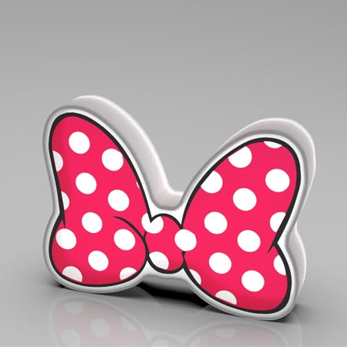 Allenjoy Playful Bow Night Light Desk Lamp - Wall Mountable LED Lightbox Sign Home Office Room Decor Gifts for Girls Kids Teens Daughter Fans