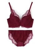 northerly(ノーザリー) インナーセット カシュクール脇高ブラジャー&ショーツ 57-33-23-1517 レッド C65