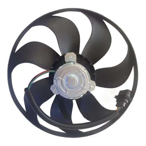 Car radiator cooling fan Engine Radiator Cooling Fan Motor Assembly OEM 1J0959455F 6N0959455F Compatible With TT 1998-2001 2002 2003 2004 2005 2006