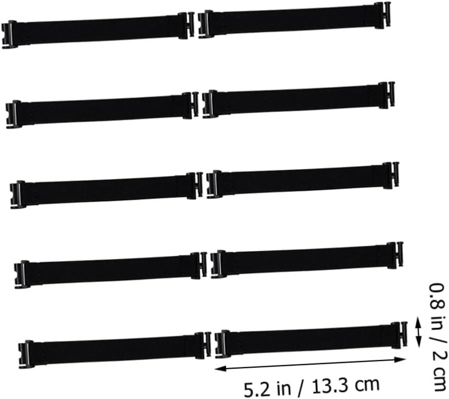 10pcs Sturdy Battery Fixing Straps Elastic Battery Box Straps Buckle for Drone