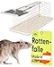 Produktbild Luna® Rattenfalle lebend Made in Austria - Lebendfalle Ratte sicher für Kinder & Haustiere - Wiederverwendbare Lebendfalle Siebenschläfer - Tierfreundliche Rattenfallen - Ratten Lebendfalle - Rat Trap