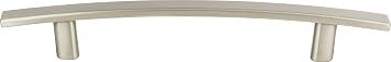 Atlas Homewares A810-BN 7-3/4-Inch Euro-Tech Collection Curved Line Pull, Brushed Nickel