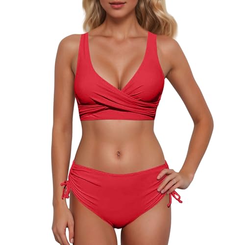 Bikini wrap lacets évider confortable en élasthanne respirant grande taille