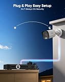 SANNCE 4K PoE kamera do monitoringu, zestaw 8 MP, 8-kanałowy NVR z 2 TB HDD 4 × PoE, inteligentna funkcja rozpoznawania osób/pojazdu, kolorowa widoczność w nocy, nagrywanie audio, wodoszczelność IP67