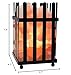 Himalayan Glow 1333 Picket Fence Style Basket Salt Lamp Night Light