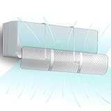 WIOONI Deflector de Aire Acondicionado Universal, Deflector de Aire Acondicionado para el Hogar/Oficina, Bebés, Ancianos, Mujeres Embarazadas - Transparente
