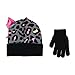 Nickelodeon JoJo Siwa Girls Hat and Glove Cold Weather Set (Black)