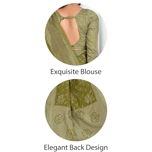 Image of Vimla Women's Kanjivaram Silk Uniform Saree and Unstitched Blouse Piece | Office School Uniform Saree For Women | Sari for Women