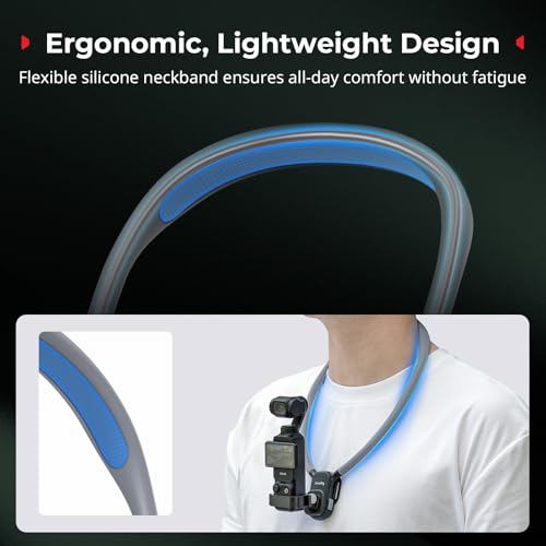 SMALLRIG Soporte Magnético de Cuello con Correa para Pecho, para Video POV Hands-Free para dji Osmo Pocket 3/360/Action 4/5, para GoPro Hero 12/11/10/9, para Insta360 X5/X4/X3/Ace Pro - 5567 - imagen 6